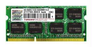 Transcend Information Transcend 8gb Ddr3 1333 (pc3 10666) So-dimm 204pin Cl9 2rx8 (made With 512mx