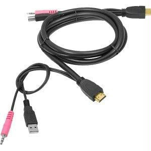 Siig, Inc. Usb Hdmi Kvm Cable With Audio  & Mic