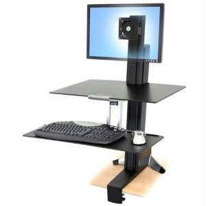 Ergotron Workfit-s Sit-stand Workstation For Single Lcd Monitor, Ld, With Worksurface And