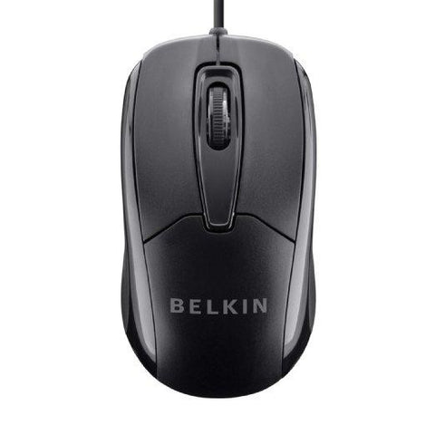 Belkin Components Wired Mouse, Ergnmic, Usb Plug-play, Brown Box