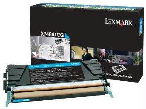 Lexmark X746, X748 Cyan Return Program Toner Cartridge