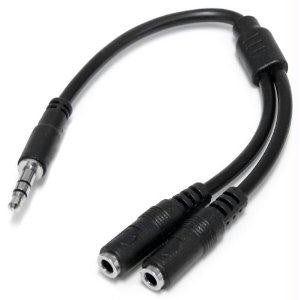 Startech Split One Headphone Jack Into Two Separate Jacks - 3.5mm Audio Splitter - Mini J