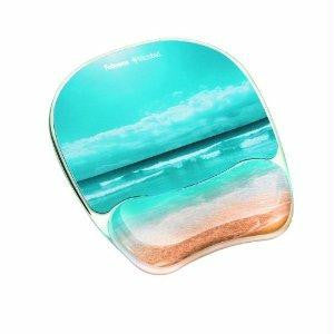 Fellowes, Inc. Photo Gel Mouse Pad Wrist Rest With Microban Protection Adds Color To Your Works