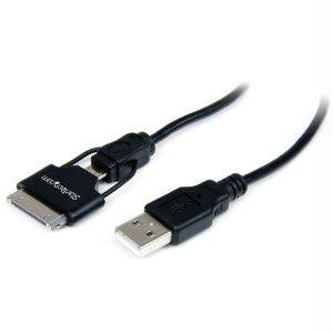 Startech Sync Your Micro Usb, Iphone, Ipod Or Ipad Devices Using A Single Cable - Usb To