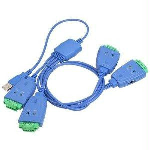Siig, Inc. 4-port Industrial Usb To Rs-422-485 Serial Adapter Cable With 3kv Isolation Prot