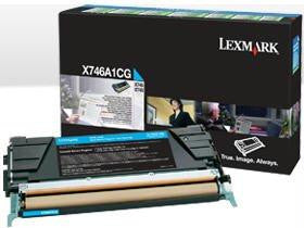 Lexmark X746,x748 Cyan Return Program Print Cartridge (6k)