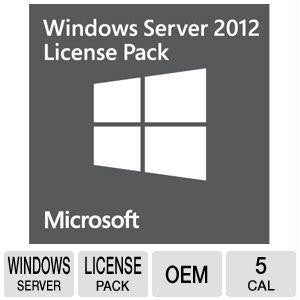Microsoft Windows Server Cal 2012 English 5 Users