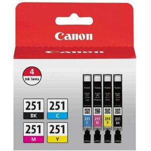 Canon Usa Cli 241 4-pack Combo (black, Cyan, Magenta, Yellow) For Canon Mg6320, Ip7220, Mg
