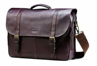 Samsonite Llc 15.6 Colombian Tan Leather Flapover Case