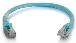 C2g C2g 35ft Cat6a Snagless Shielded (stp) Network Patch Cable - Aqua