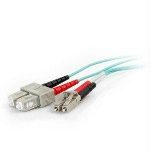 C2g 3m Lc-sc 40-100gb 50-125 Om4 Duplex Multimode Pvc Fiber Optic Cable - Aqua