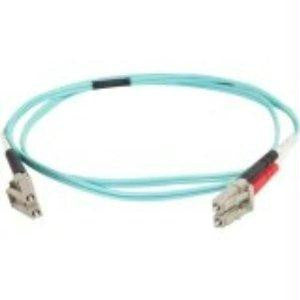 C2g 3m Lc-lc 40-100gb 50-125 Om4 Duplex Multimode Pvc Fiber Optic Cable - Aqua