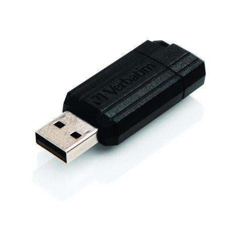 Verbatim Americas Llc Pinstripe 8gb Usb Flash Drive - Black