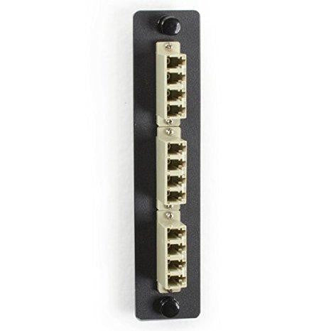 Black Box Network Services Fiber Adapter Panel, Lc Bronze, 6, Duple