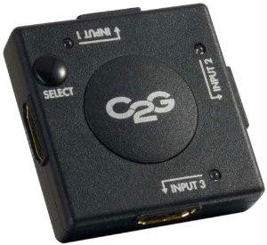 C2g 3 Port Compact Hdmi Switch
