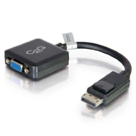 C2g 8in Displayport Male To Vga Female Active Adapter Converter - Blac
