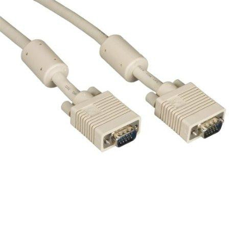 Black Box Network Services Vga Video Cable With Ferrite Core, 25ft, Black