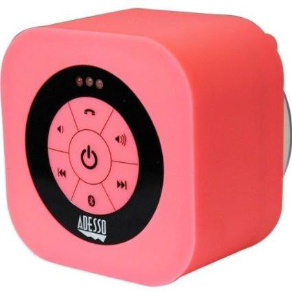 Adesso Xtreams1p Pink Waterproof Bluetooth Speaker Adesso Xtreams1p Portable Waterproof