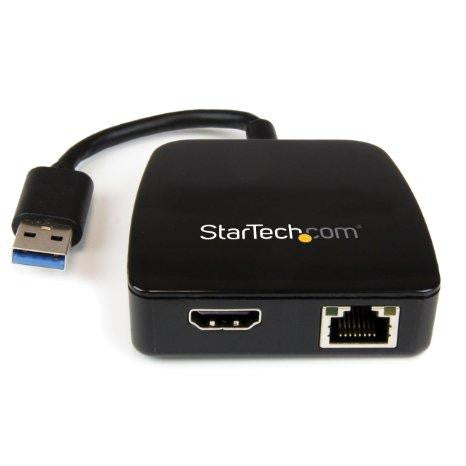 Startech Add A Gigabit Ethernet Rj45 Port And Hdmi Output To Your Laptop - Travel Adapter