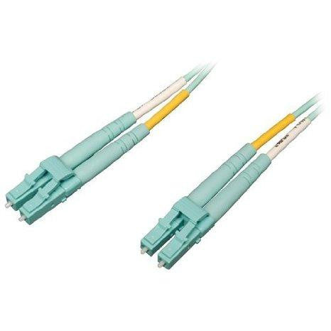 Tripp Lite 10gb-100gb Duplex Multimode 50-125 Om4 Lszh Fiber Patch Cable (lc-lc) - Aqua, 10