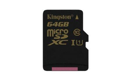 Kingston 64gb Microsdxc Cl10 Uhs-i 90r-45w Single