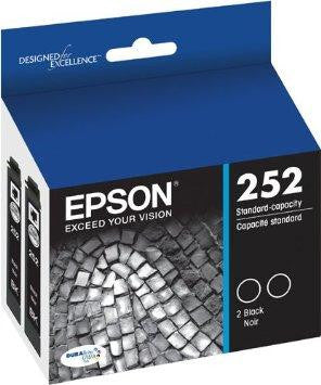 Epson T252 Durabrite Ultra Black Ink Dual Pack