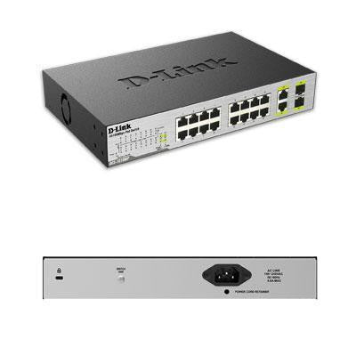 D-link Systems Unmanaged Fast Ethernet Switch. 16-port 10-100 Unmanaged Desktop-rackmount Poe S