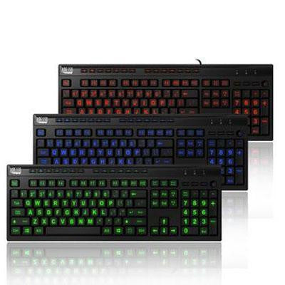Adesso Adesso Easytouch 3 Rgb Colors Illuminated Full Size Usb Keyboard, W-multimedia H