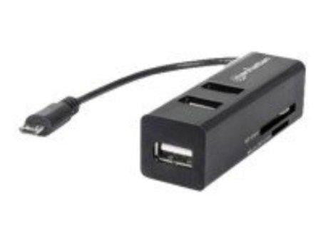 Manhattan - Strategic Instant Mobile Usb 3 Port Hub-reader