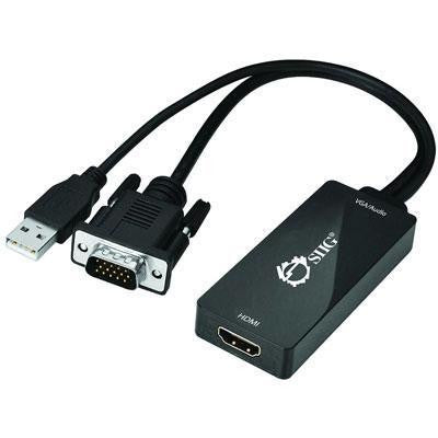 Siig, Inc. Portable Vga & Usb Audio To Hdmi Converter