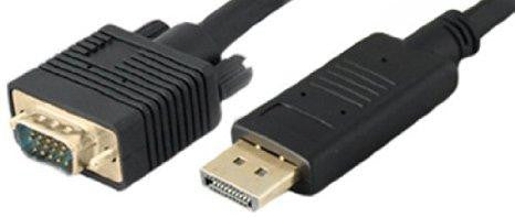 Add-onputer Peripherals, L Addon 6ft Displayport Male To Vga Male Black Adapter Cable