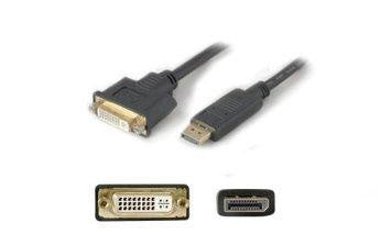 Add-onputer Peripherals, L Addon 8in Displayport Male To Dvi-i (29 Pin) Female Black Adapter Cable