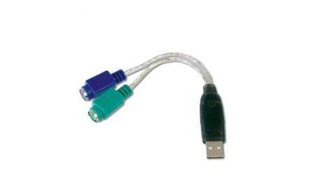 Add-on-computer Peripherals, L Addon 20.00cm (8.00in) Usb 2.0 (a) Male To Ps-2 Female Grey Adapter