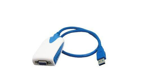Add-on-computer Peripherals, L Addon 5 Pack Of 20.00cm (8.00in) Usb 3.0 (a) Male To Vga Female Blu