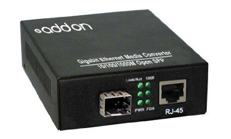 Add-on-computer Peripherals, L Addon 10-100-1000base-tx(rj-45) To Open Sfp Port Media Converter