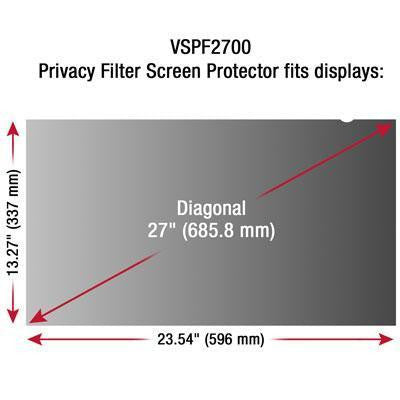 Viewsonic Vspf2700,viewsonic 27privacy Filter Screen Protector For Widescreen 16:9)lcd Mon