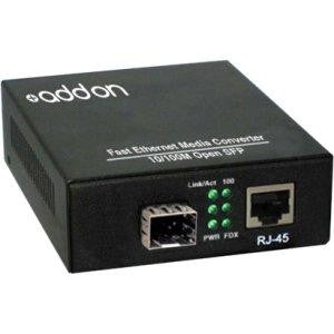 Add-on-computer Peripherals, L Addon 10-100base-tx(rj-45) To Open Sfp Port Media Converter