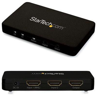 Startech Switch Between Two Hdmi Sources On A Single Hdmi Display, With Support For Mhl A