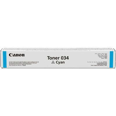 Canon Usa Canon Cartridge 034 Cyan Toner - For Imageclass Mf820cdn And Mf810cdn - Full Yie