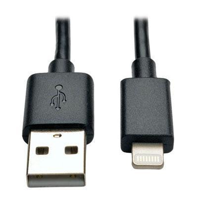 Tripp Lite Usb Sync - Charge Cable With Lightning Connector - Black, 10-in.