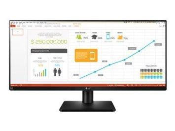 Lg Elecronics Usa 34in Ultrawide Monitor With 4 Screen Split Feature, 2560x1080 Ips Panel, Dvi-d,