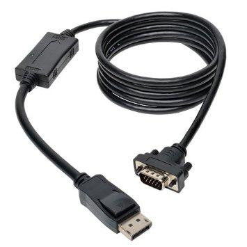 Tripp Lite Displayport To Active Vga Cable, Displayport With Latches To Hd-15 Adapter (m-m)
