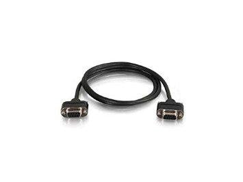 C2g 15ft Serial Rs232 Db9 Null Modem Cable With Low Profile Connectors F-f - In-wall