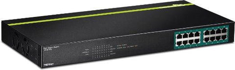 Trendnet Inc 16-port Gigabit Poe + Switch+3-year Limited Warranty