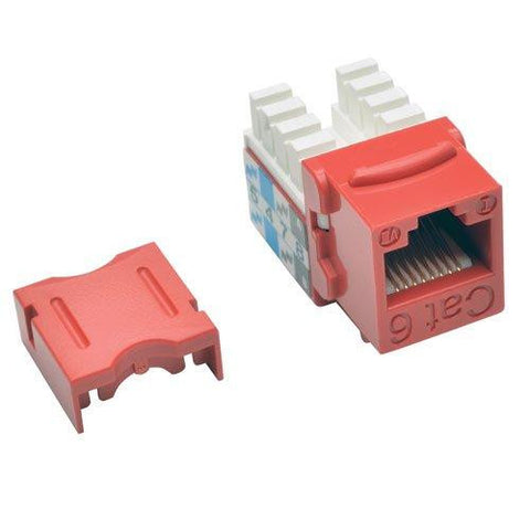 Tripp Lite Cat6-cat5e 110 Style Punch Down Keystone Jack - Red, 25-pack