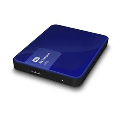 Western Digital My Passport Ultra 3tb Usb 3.0 Secure Portable Drive With Auto Backup Nobile Blue
