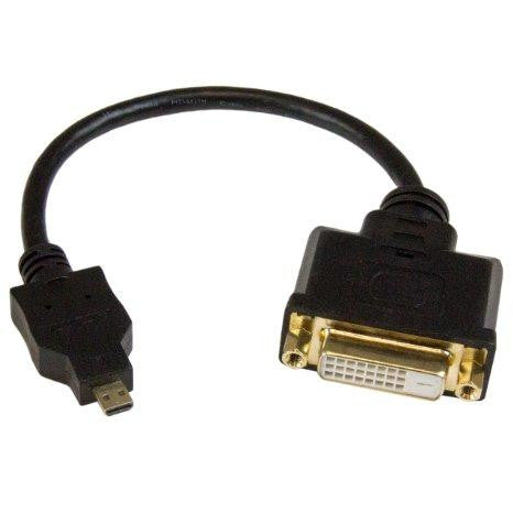 Startech Micro Hdmi To Dvi-d Adapter M-f - 8in
