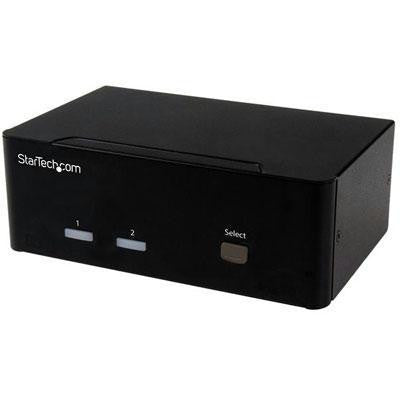 Startech 2-port Kvm Switch With Dual Vga - Usb 2.0,access Two Dual-video Computers And Tw