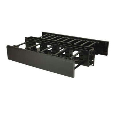 C2g 2u Double-sided Horizontal Cable Management Panel, Manages Cable Within A Rack O