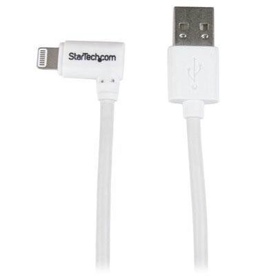 Startech Angled Lightning To Usb Cable - 1 M (3 Ft.), White
